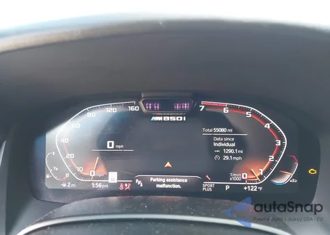 2020 BMW M850I Gtan Coupe xDrive z USA, uszkodzony, nr VIN WBAGV8C02LCD87759